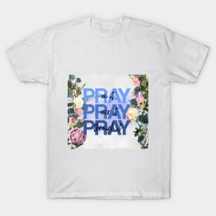 Christian Pray Floral T-Shirt